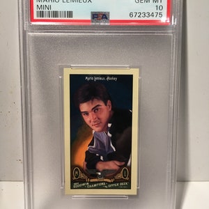 Mario Lemieux PSA 10 Gem Mint - 2011 GOODWIN Champions MINI - Graded Encased Authenticated!