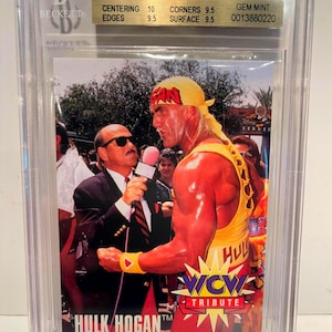 Hulk Hogan 1995 Cardz WCW Main Event 1st Official WCW #88 Beckett 9.5 BGS Rip Legend!