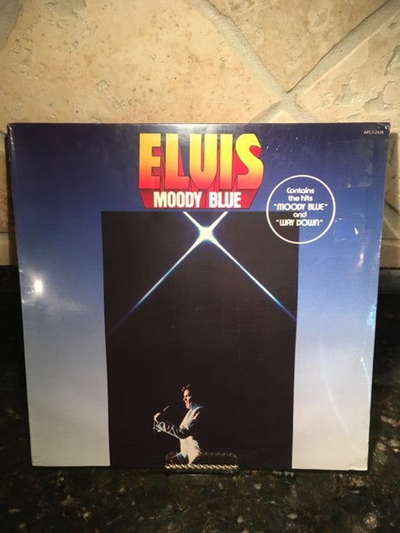 Elvis Presley moody Blue LP Record Etsy