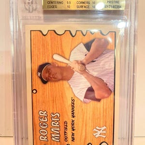 2024 Topps Throwback Thursday Roger Maris Wacky Plaks /2092 BGS 10 Pristine