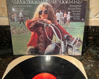 Vintage Original Janis Joplin in Concert Live Vinyl Album Record
