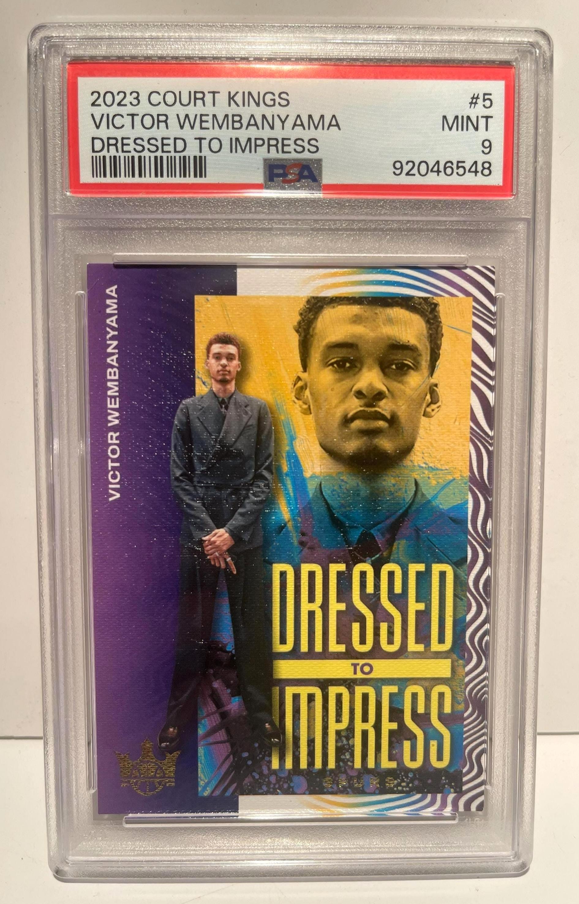 Panini Court Kings Dressed to Impress #5 Victor Wembanyama RC PSA