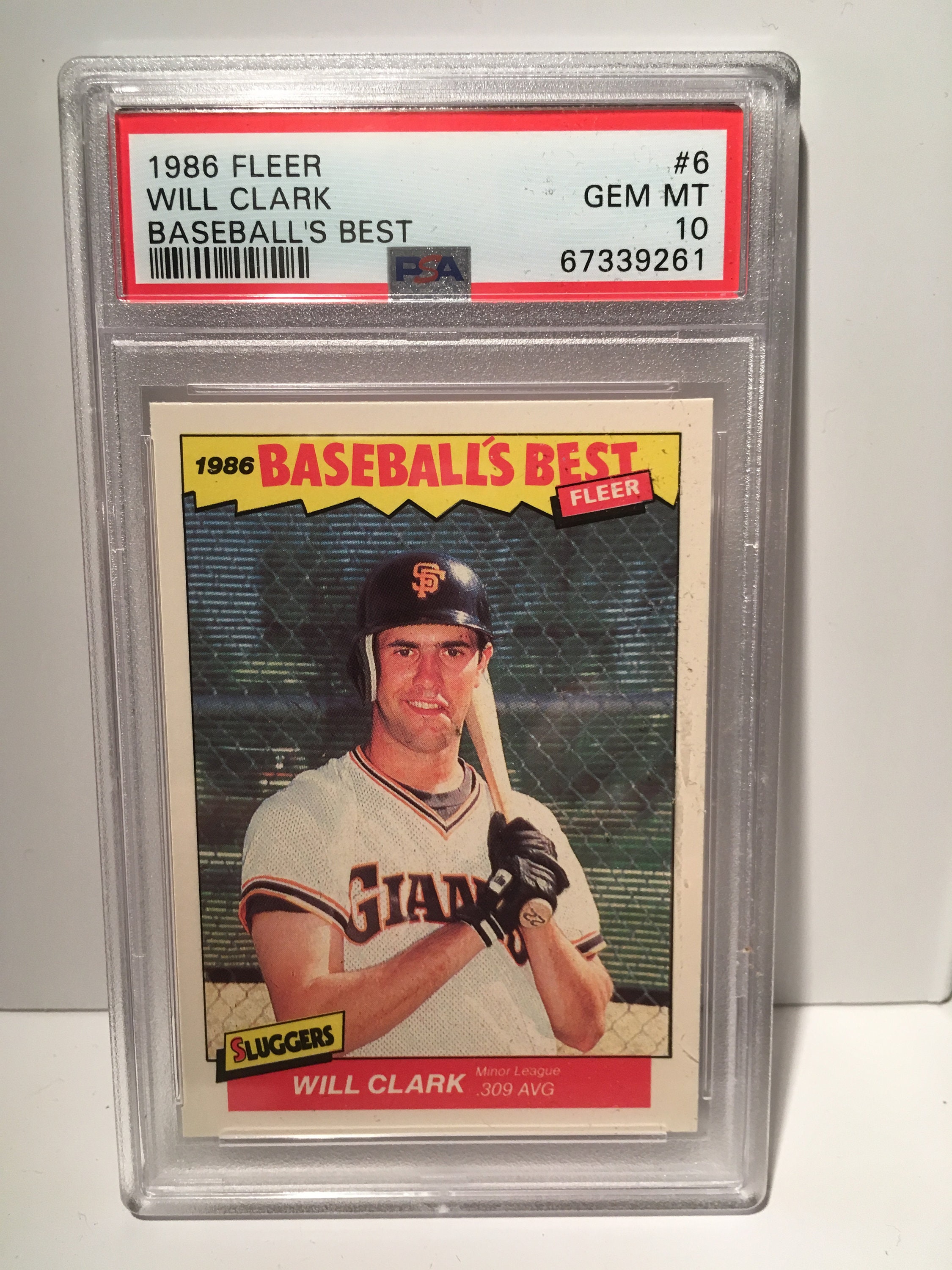 Will Clark 1986 Fleer Baseball