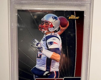 2012 Topps Finest #50 Tom Brady PSA 10 Patriots - Graded Encased Authenticated