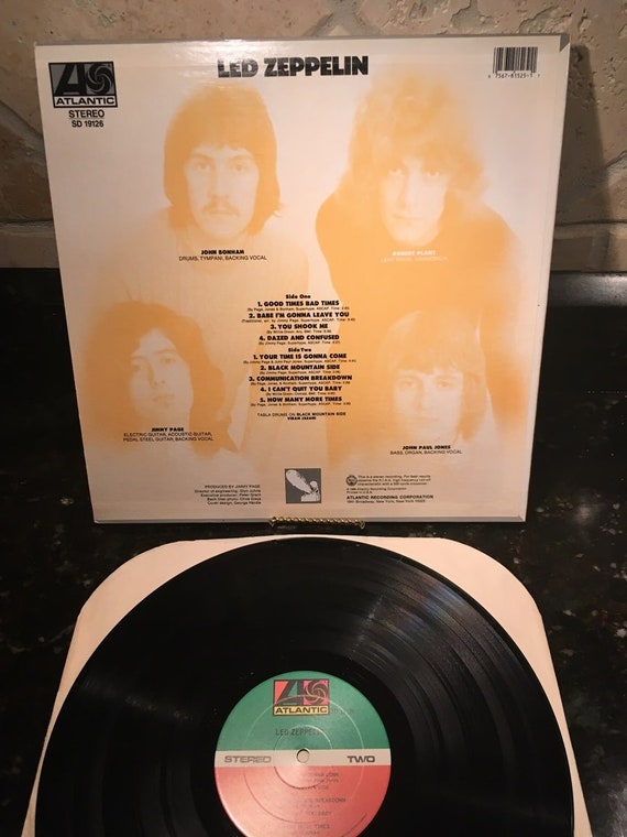 Led Zeppelin 1 Debut Vinyl Rock Vintage - Etsy