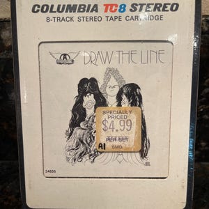 AEROSMITH - &quot;Draw the Line&quot;Sealed NOS 8-Track Tape 1970er Jahre Versandkostenfrei&quot;