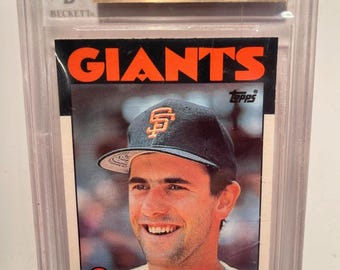 Moneda de novato de Will Clark de 1986, clasificada y autenticada por Beckett, BGS 9.5 Gem Mint. Envío gratuito.