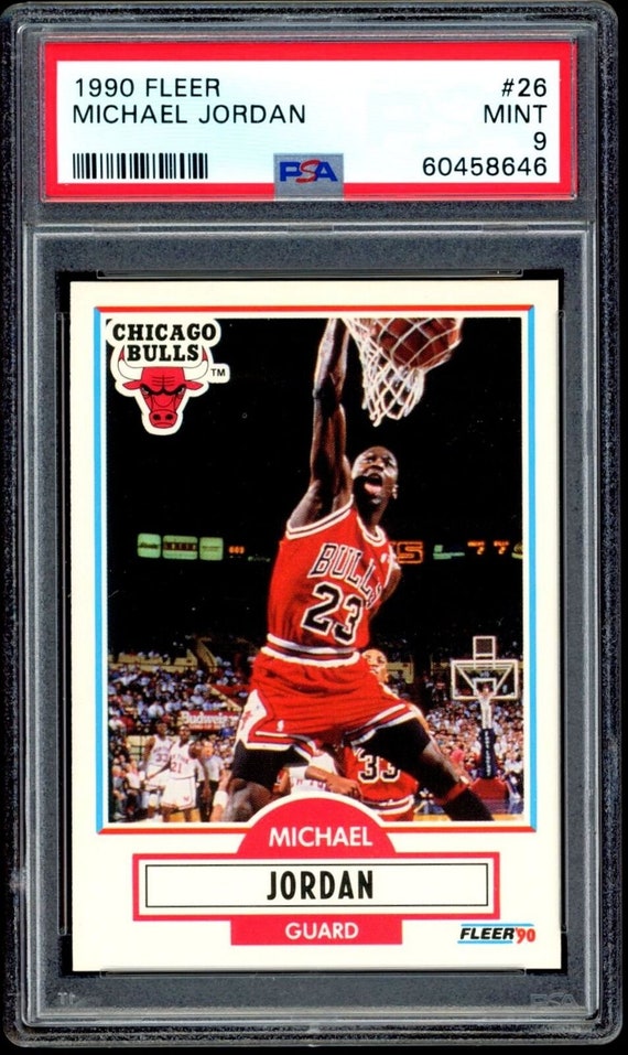 1990 fleer michael sales jordan number 26