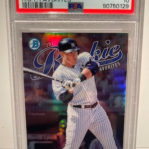 2017 Bowman Rookie of the Year Roy Favorites Aaron Judge #9 PSA 10 Gem Mint Rookie - Graded Encased