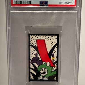 2015 MARIO HANAFUDA May-Black Frog Mario PSA 10 - Rare Graded Encased