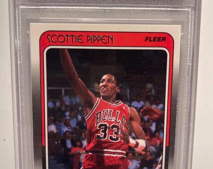 Scottie Pippen 1988 Rookie Card RC PSA 9 Mint -- Graded Authenticated