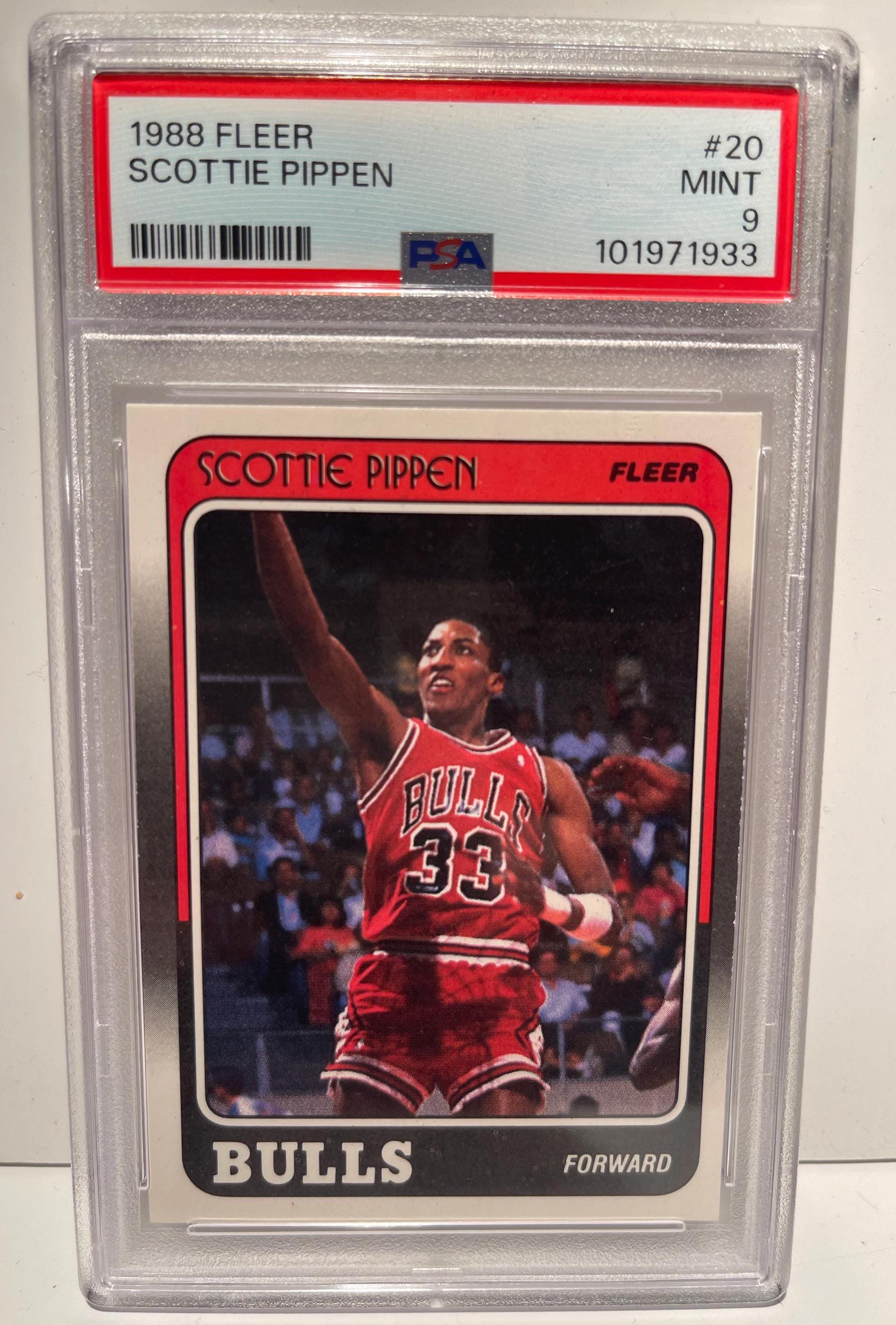 Scottie Pippen 1988 Rookie Card RC PSA 9 Mint -- Graded