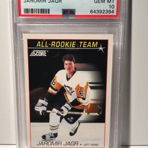 1991-92 Score American Jaromir Jagr Rookie Card PSA 10 Gem Mint  - Graded/Encased & Authenticated