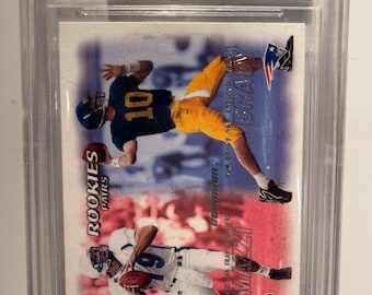 Tarjeta de novato n.° 234 de Tom Brady/Carmazzi de la NFL Fleer Skybox Dominion del año 2000, Beckett, BGS 9.5, Gem Mint