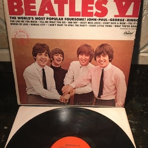 Vintage the Beatles Beatles VI 12