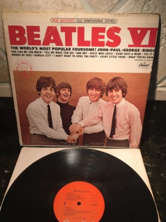 Beatles VI - Vintage Pressing - Vintage Vinyl Record LP- VG+ Free