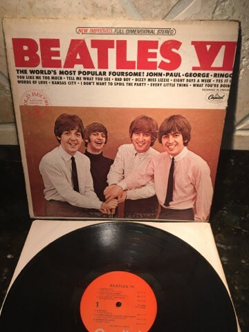 Beatles VI - Vintage Pressing - Vintage Vinyl Record LP- VG+ Free