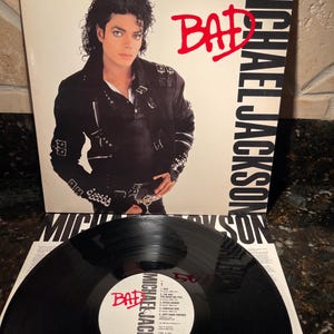 Michael Jackson Bad - 1987 Original Vintage - Record Vinyl LP - EX - Free Shipping