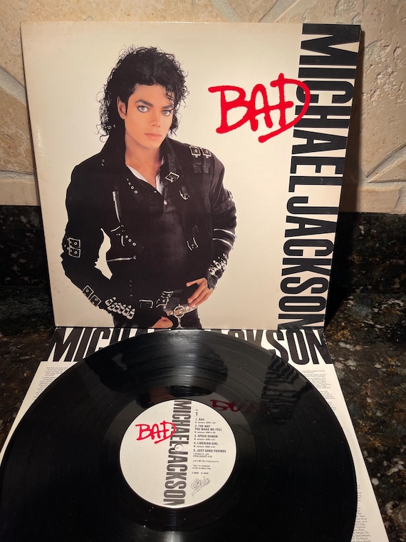 Michael Jackson Bad - 1987 Original Vintage - Record Vinyl LP - EX