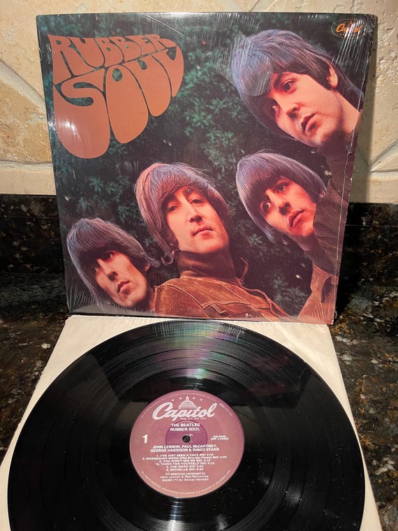 Beatles Rubber Soul NM Shrink LP Vinyl Record - Vintage Beatles Rubber Soul NM Shrink LP Vinyl Record - Vintage