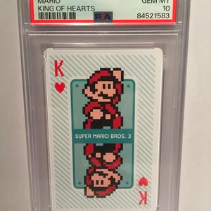 2015 Nintendo Game Stages "Mario" PSA 10 King of Hearts - Graded Encased