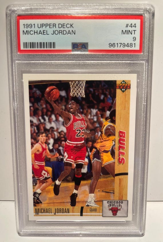 michael jordan upper deck authenticated