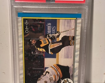 1989 O Pee Chee Mario Lemieux In Action Penguins HOF PSA 10 Gem Mint - Graderad I Höljet