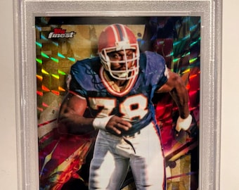 Bruce Smith 2024 Finest Gold Geometric PSA 10 POP 1 Bills Legend