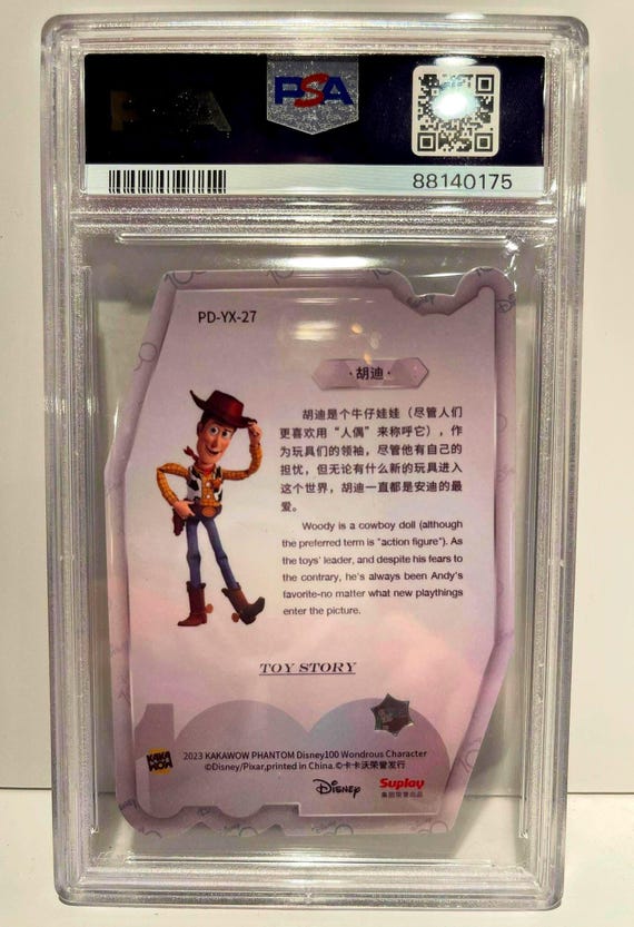 2023 Kakawow Disney100 PSA 10 GEM MINT Die-cut #27 Woody Toy Story