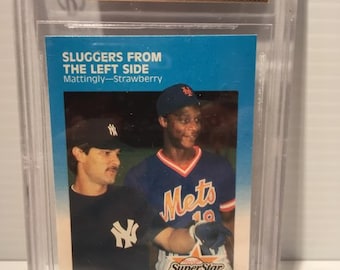 1987 Fleer Glossy #638 Don Mattingly Strawberry BGS 9.5  - Graded Encased Authenticated Beckett 9.5 Gem Mint!