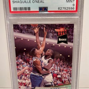 Shaquille O'Neal Rookie Card 1992 Ultra Mint PSA 9 Graded Encased! Orlando Magic Hall of Fame