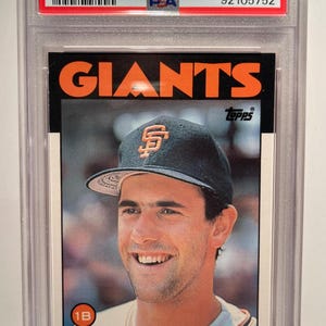 Will Clark 1986 Topps Traded #24T PSA 9 - Graded Encased Rookie Card
