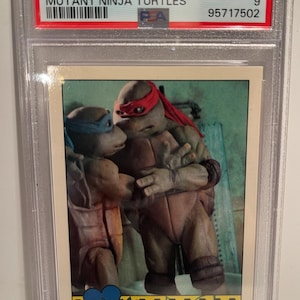 Brotherly Love, Turtles-Style! 1990 Topps Teenage Mutant Ninja Turtles #93 PSA 9 Mint Rare
