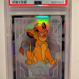 2023 Disney 100 Chrome #65 Simba Refractor PSA 9 MINT- Graded/Encased & Authenticated