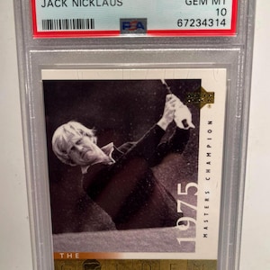 Jack Nicklaus 2001 Upper Deck Golf #118 Raro PSA 10 Gem Mint