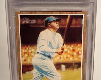 2011 Topps Heritage Babe Hits 60/Babe Ruth #139 PSA 10 Gem Mint Yankees Legend