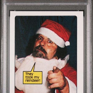 1985 Topps WWF #66 &quot;Captain Lou Albano&quot; Santa Rookie Card Wrestling legend PSA 9 Mint!