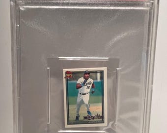 1991 Topps Micro Bo Jackson Card PSA 9 MINT #600 Encased Graded