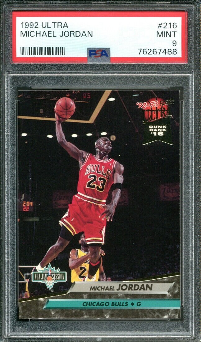 1992-93 Topps #205 Michael Jordan PSA 8 Graded Basketball Card NBA Bulls  92-93