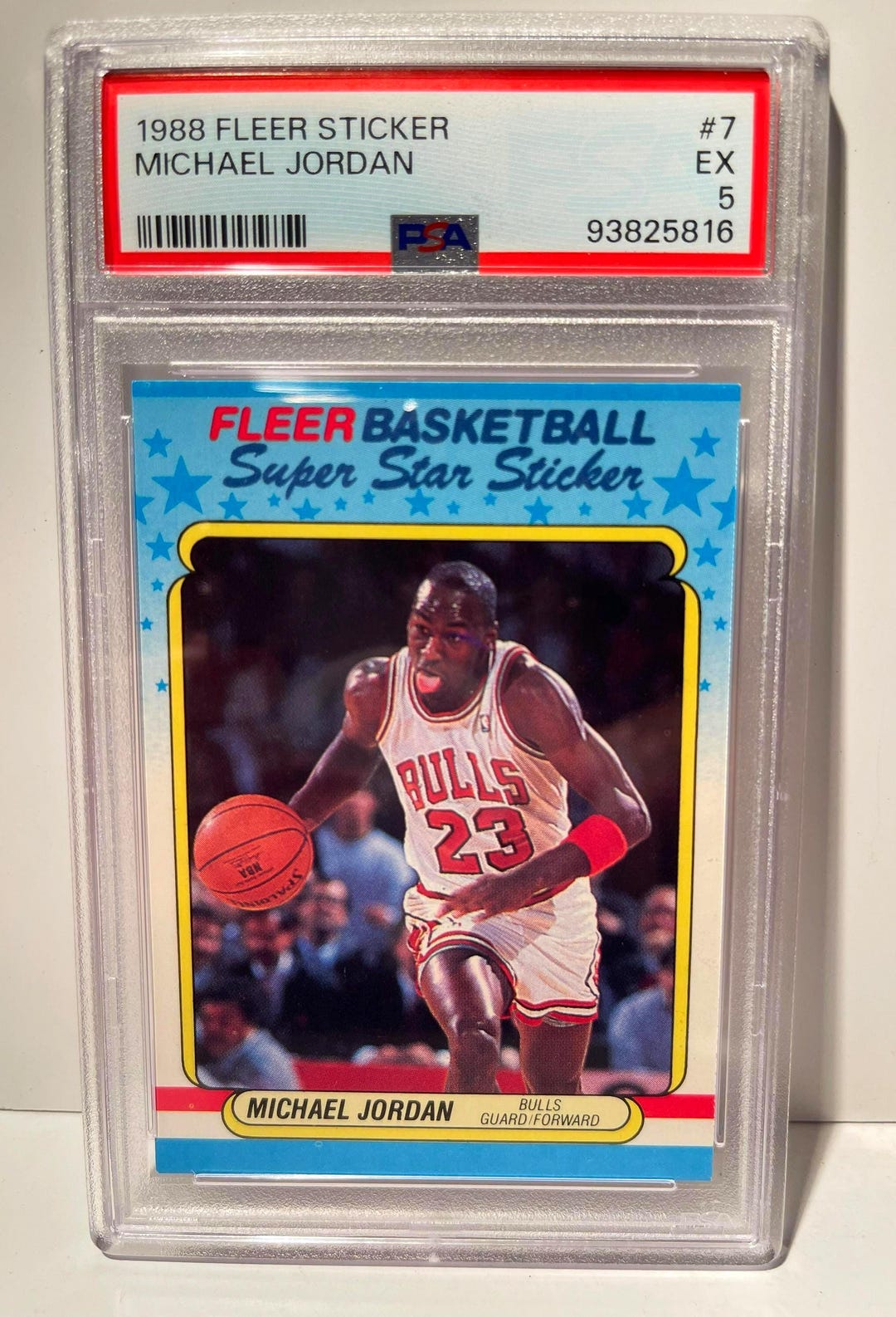 1988 Fleer Michael Jordan Rookie Sticker 1988 Fleer Sticker