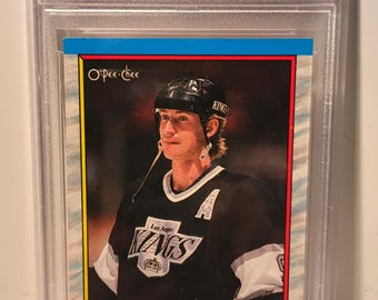 Wayne Gretzky 1989 OPC O Pee Chee Kings PSA 8 #156 - Encapsulado calificado