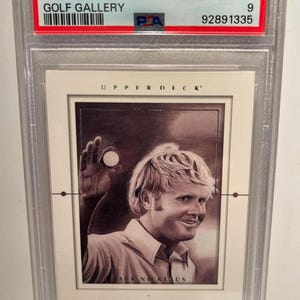Jack Nicklaus 2001 Upper Deck Golf - "Golf Gallery" - Raro PSA 9 Mint