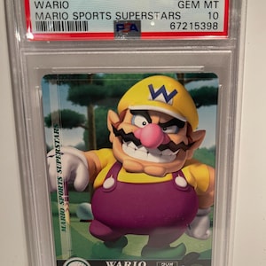 2017 Mario Sports Superstars Amiibo Cards Japanese Wario #029 PSA 10 GEM MT