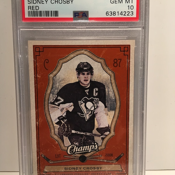 Sidney Crosby 2009 Upper Deck Champ's Red #83 PSA 10 - Graded Encased Penguins