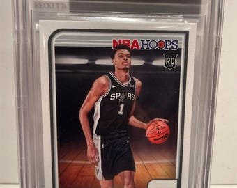 2023 Panini NBA Hoops #277 Victor Wembanyama Rookie Beckett BGS 9.5 True Gem - Graded Encased