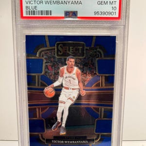 2023 Panini Select Blue #87 Victor WEMBANYAMA Rookie PSA 10 - Graded Encased