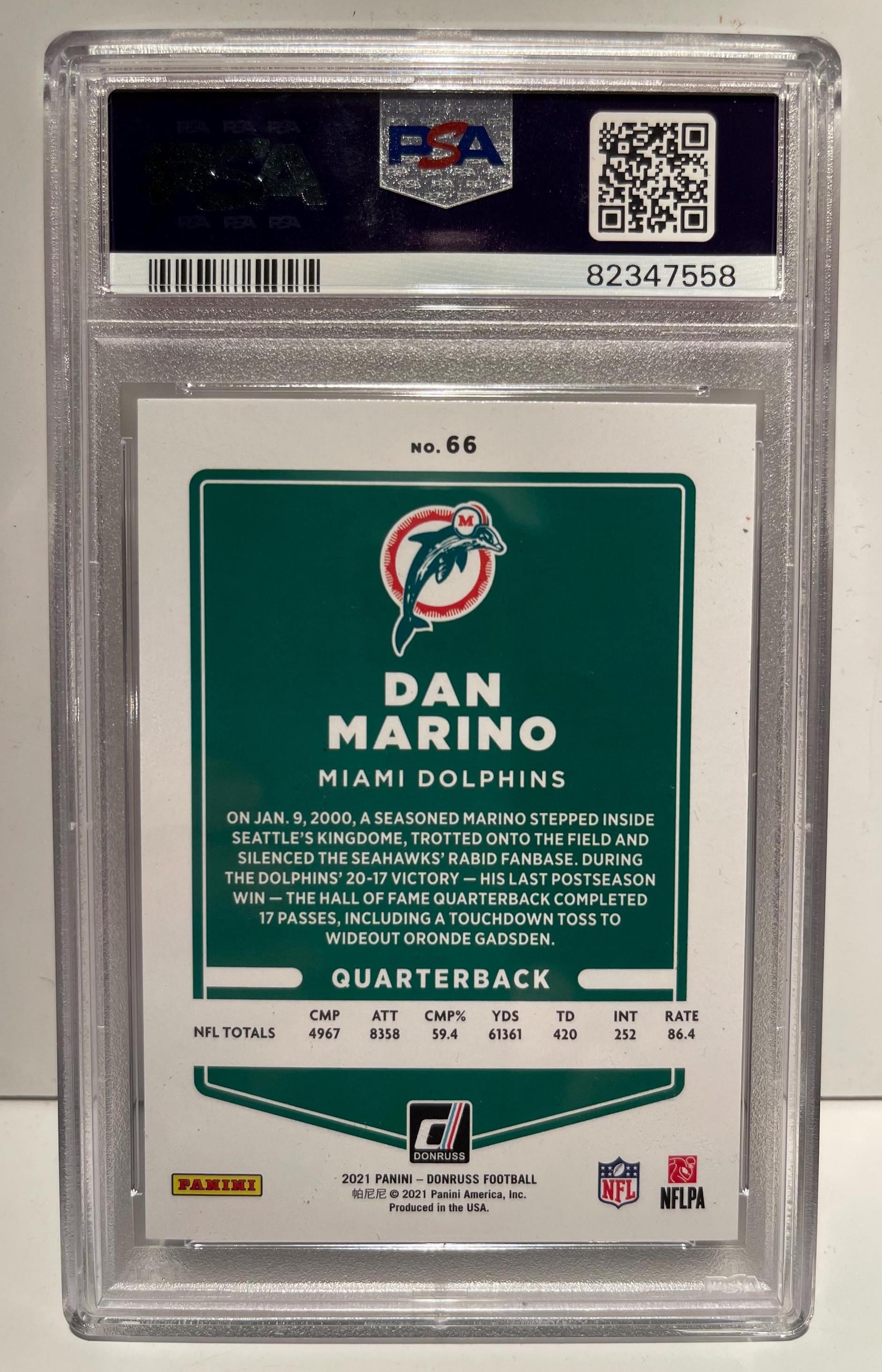 2021 Dan Marino mini card /10 SP!