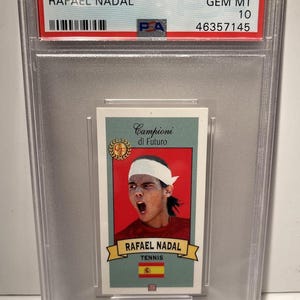 Rafael Nadal 2003 Campioni Di Futuro #50 RC Rookie PSA 10 Gem Graded Encased