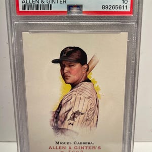 MIGUEL CABRERA 2007 Allen und Ginter PSA 10 Marlins - Graded Encased