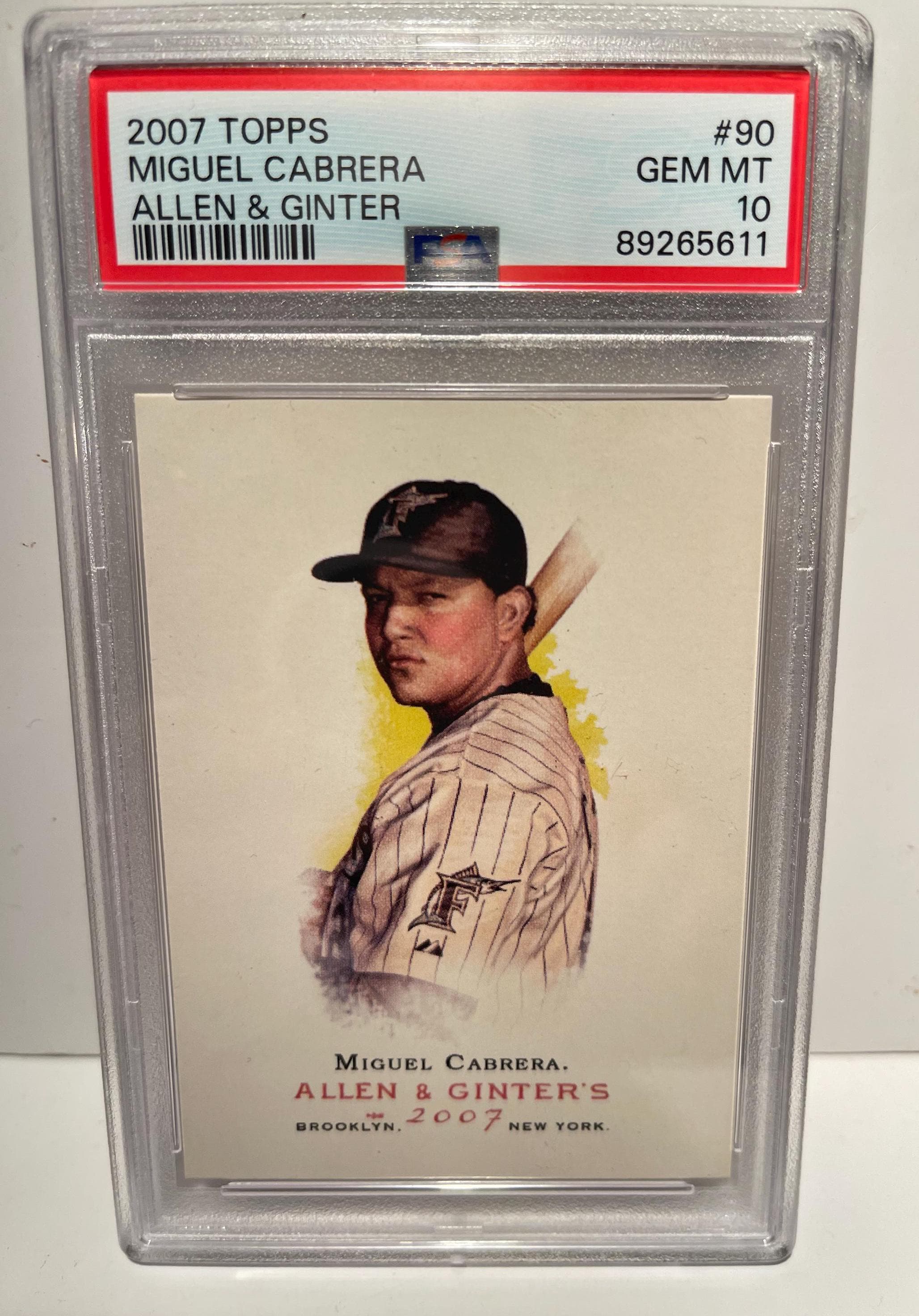 MIGUEL CABRERA 2007 Allen and Ginter PSA 10 Marlins - Graded 